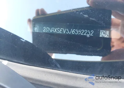 2018 Chevrolet Equinox Lt из США, поврежденный, VIN 2GNAXSEV3J6352232